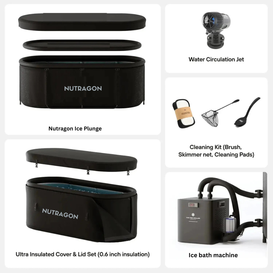 Portable Ice Bath Tub with Chiller – Cold Plunge Therapy System for Recovery & Wellness