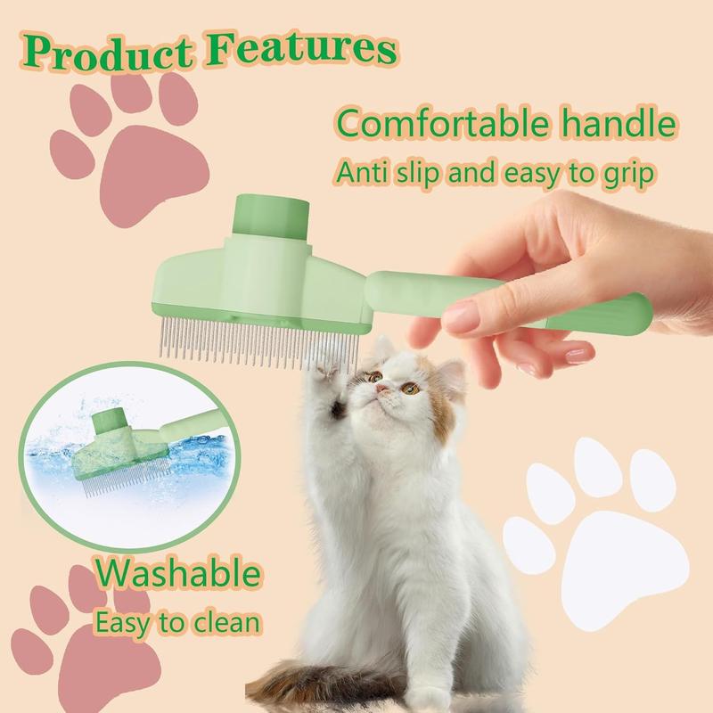 Nutragon Self-Cleaning Pet Hair Comb for Dogs & Cats with Release Button