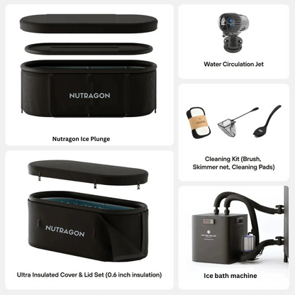 Portable Ice Bath Tub with Chiller – Cold Plunge Therapy System for Recovery & Wellness